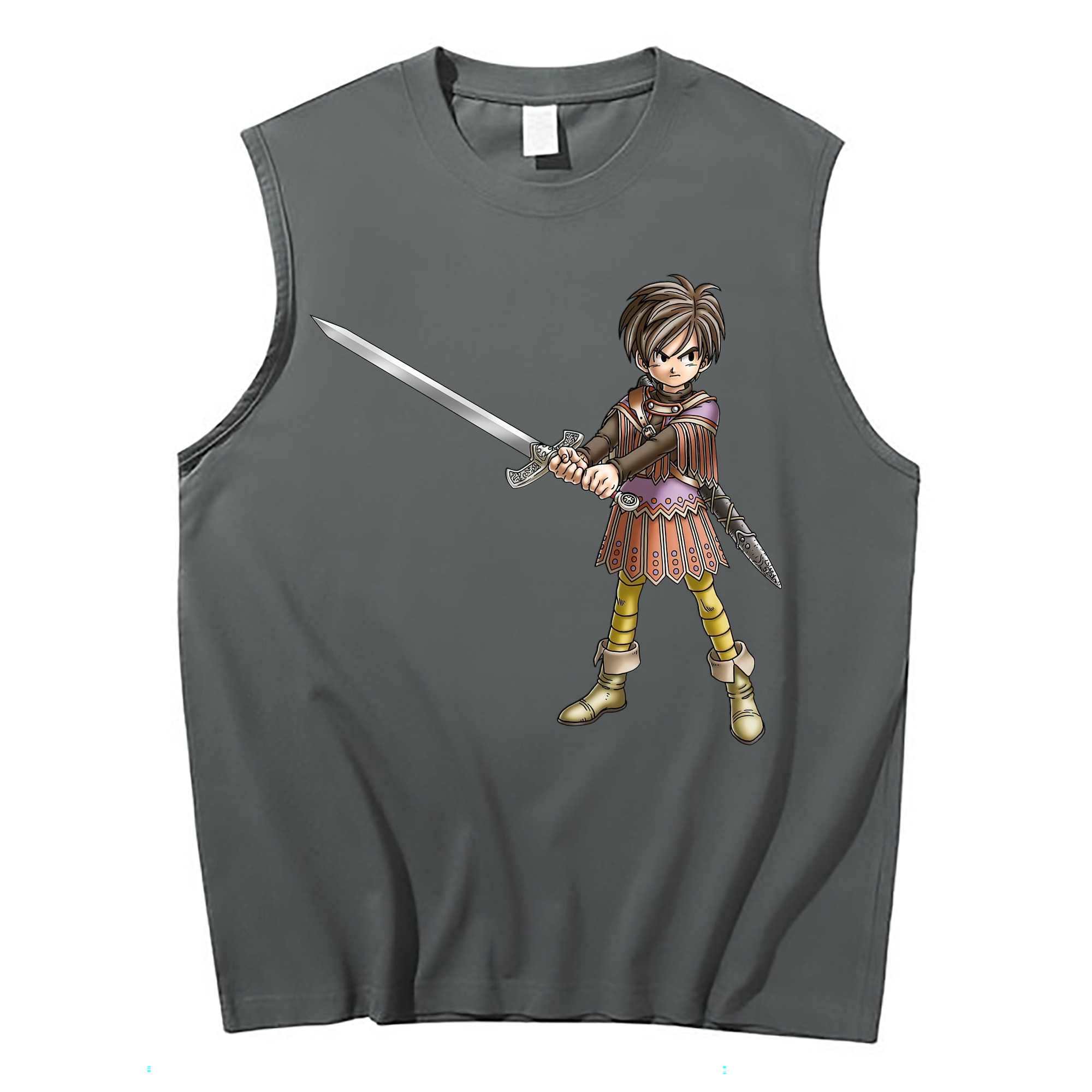 （画像用） ドラゴンクエスト Doragon Kuesuto Dragon Quest コットン100％タンクトップ（フロントプリント）